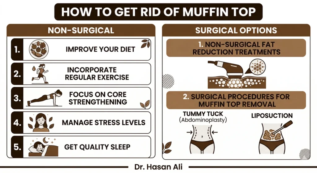 how to get rid of muffin top